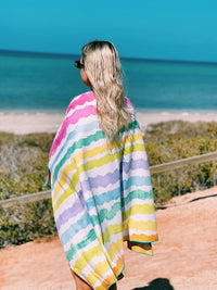 Rainbow Ripples Towel SECONDS