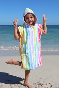 Rainbow Ripple Poncho