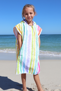 Rainbow Ripple Poncho