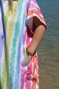 Rainbow Ripple Poncho
