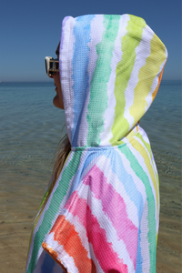 Rainbow Ripple Poncho