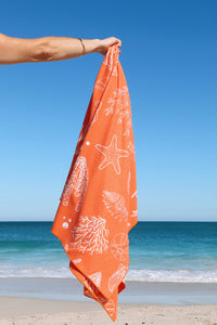 Coral XL Beach Towel SECONDS