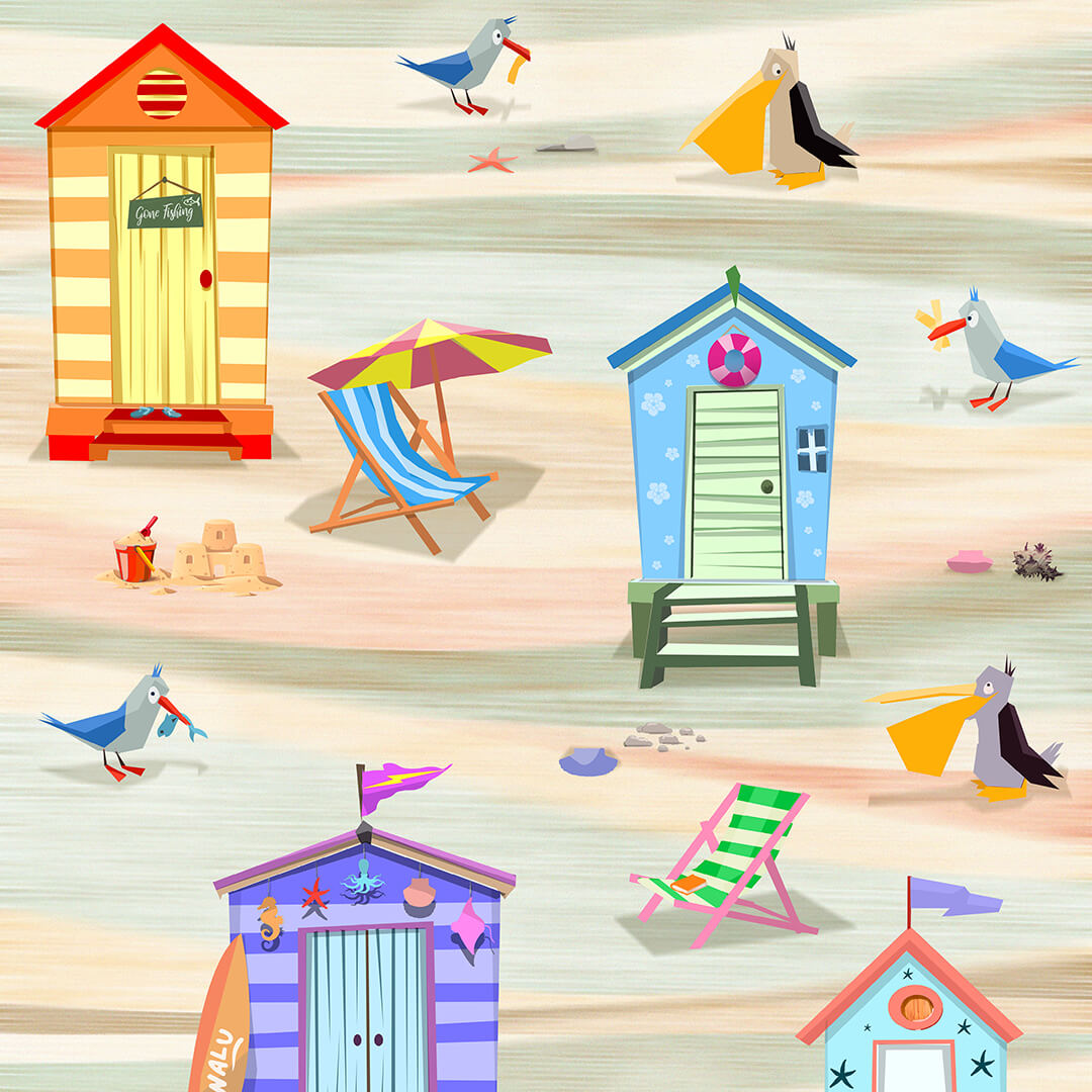 Beach Hut Towel