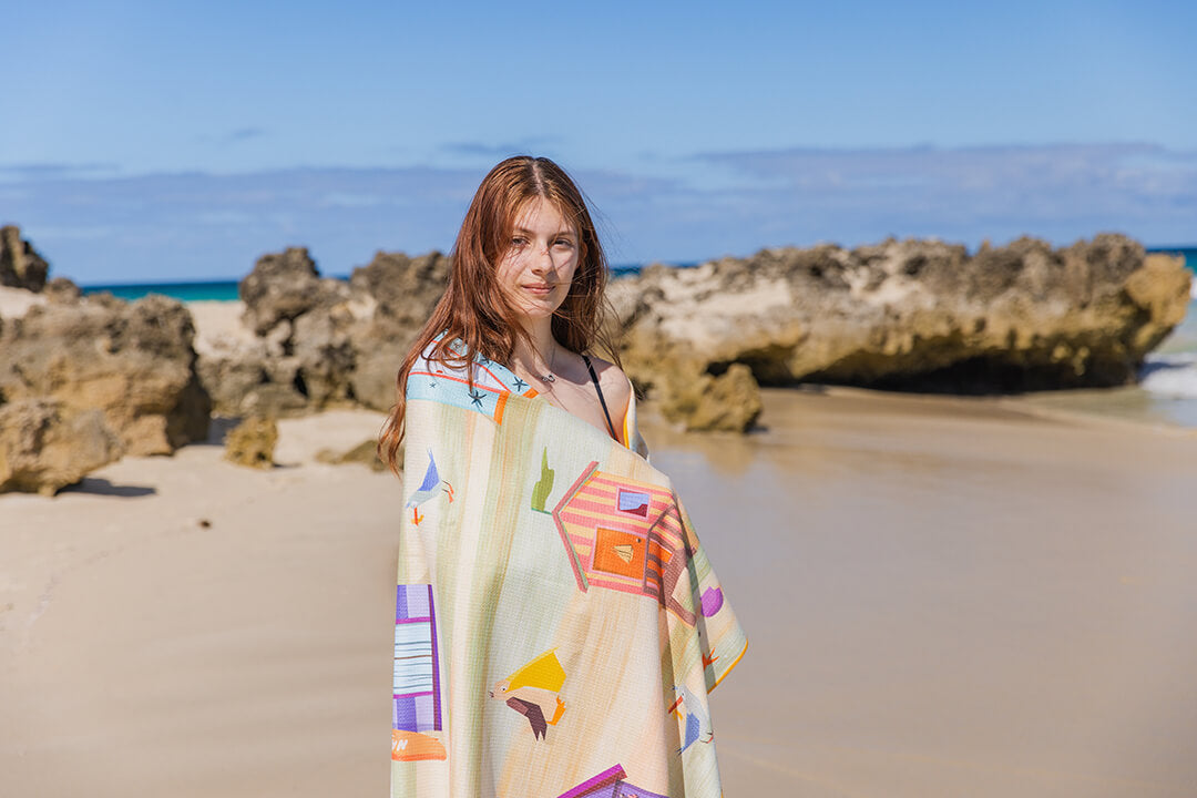 Beach Hut Towel