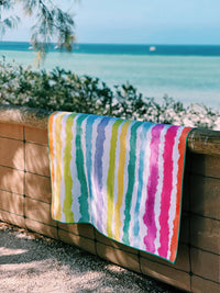 Rainbow Ripples Towel