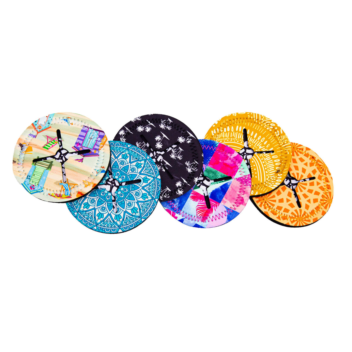 Wine Glass Coaster Summer Carousel